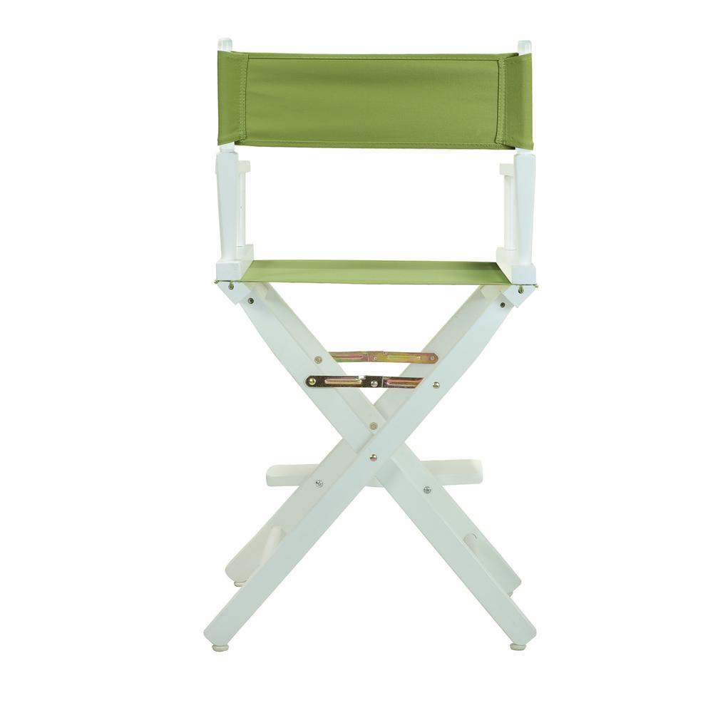 24'' Director's Chair White Frame-Lime Green Canvas - Casual Home