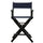 24'' Director's Chair Black Frame-Navy Blue Canvas - Casual Home