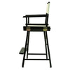 24'' Director's Chair Black Frame-Natural/Wheat Canvas - Casual Home