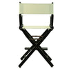 24'' Director's Chair Black Frame-Natural/Wheat Canvas - Casual Home