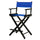 24'' Director's Chair Black Frame-Royal Blue Canvas - Casual Home