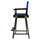 24'' Director's Chair Black Frame-Royal Blue Canvas - Casual Home