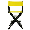 24'' Director's Chair Black Frame-Yellow Canvas - Casual Home