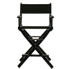 24'' Director's Chair Black Frame-Black Canvas - Casual Home