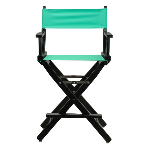 24'' Director's Chair Black Frame-Teal Canvas - Casual Home