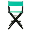 24'' Director's Chair Black Frame-Teal Canvas - Casual Home
