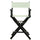 24'' Director's Chair Black Frame-Gray Canvas - Casual Home