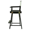 24'' Director's Chair Black Frame-Gray Canvas - Casual Home