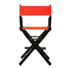 24'' Director's Chair Black Frame-Orange Canvas - Casual Home