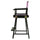 24'' Director's Chair Black Frame-Pink Canvas - Casual Home