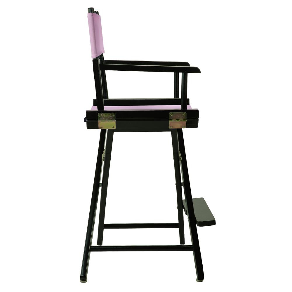 24'' Director's Chair Black Frame-Pink Canvas - Casual Home