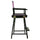 24'' Director's Chair Black Frame-Pink Canvas - Casual Home