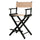 24'' Director's Chair Black Frame-Tan Canvas - Casual Home