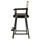 24'' Director's Chair Black Frame-Tan Canvas - Casual Home
