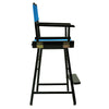 24'' Director's Chair Black Frame-Turquoise Canvas - Casual Home
