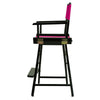 24'' Director's Chair Black Frame-Magenta Canvas - Casual Home