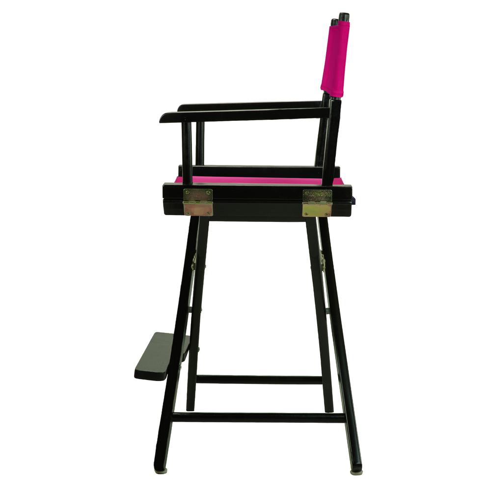 24'' Director's Chair Black Frame-Magenta Canvas - Casual Home