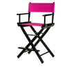 24'' Director's Chair Black Frame-Magenta Canvas - Casual Home