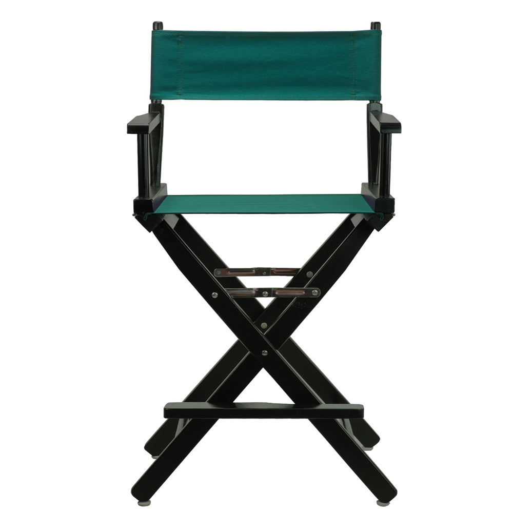 24'' Director's Chair Black Frame-Hunter Green Canvas - Casual Home