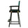 24'' Director's Chair Black Frame-Hunter Green Canvas - Casual Home
