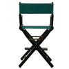 24'' Director's Chair Black Frame-Hunter Green Canvas - Casual Home
