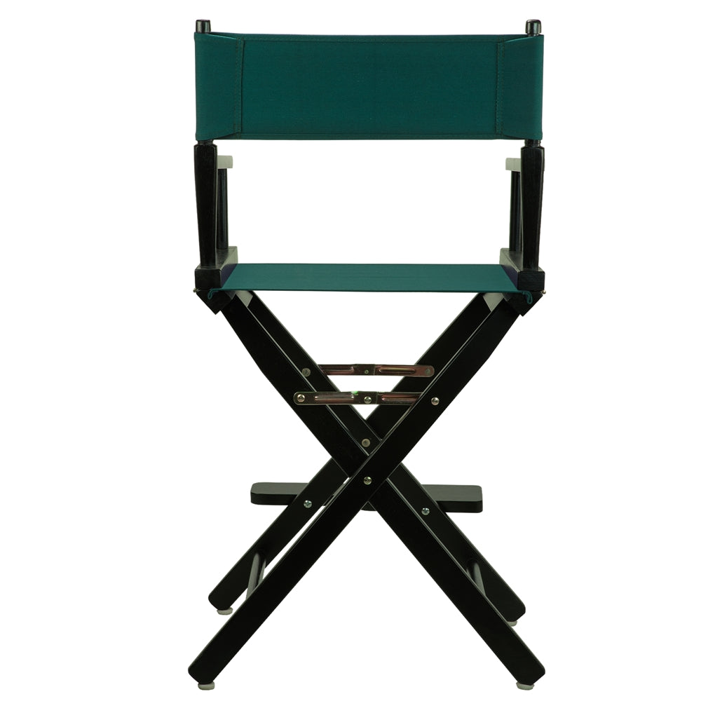24'' Director's Chair Black Frame-Hunter Green Canvas - Casual Home