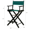 24'' Director's Chair Black Frame-Hunter Green Canvas - Casual Home