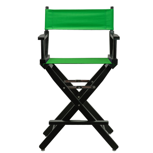 24'' Director's Chair Black Frame-Green Canvas - Casual Home