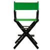 24'' Director's Chair Black Frame-Green Canvas - Casual Home
