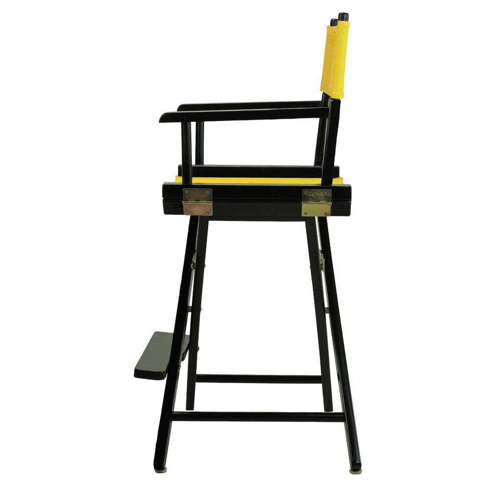 24'' Director's Chair Black Frame-Gold Canvas - Casual Home