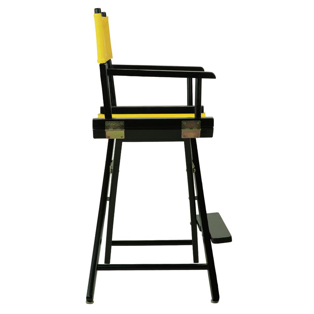 24'' Director's Chair Black Frame-Gold Canvas - Casual Home
