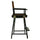24'' Director's Chair Black Frame-Brown Canvas - Casual Home