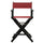 24'' Director's Chair Black Frame-Burgundy Canvas - Casual Home