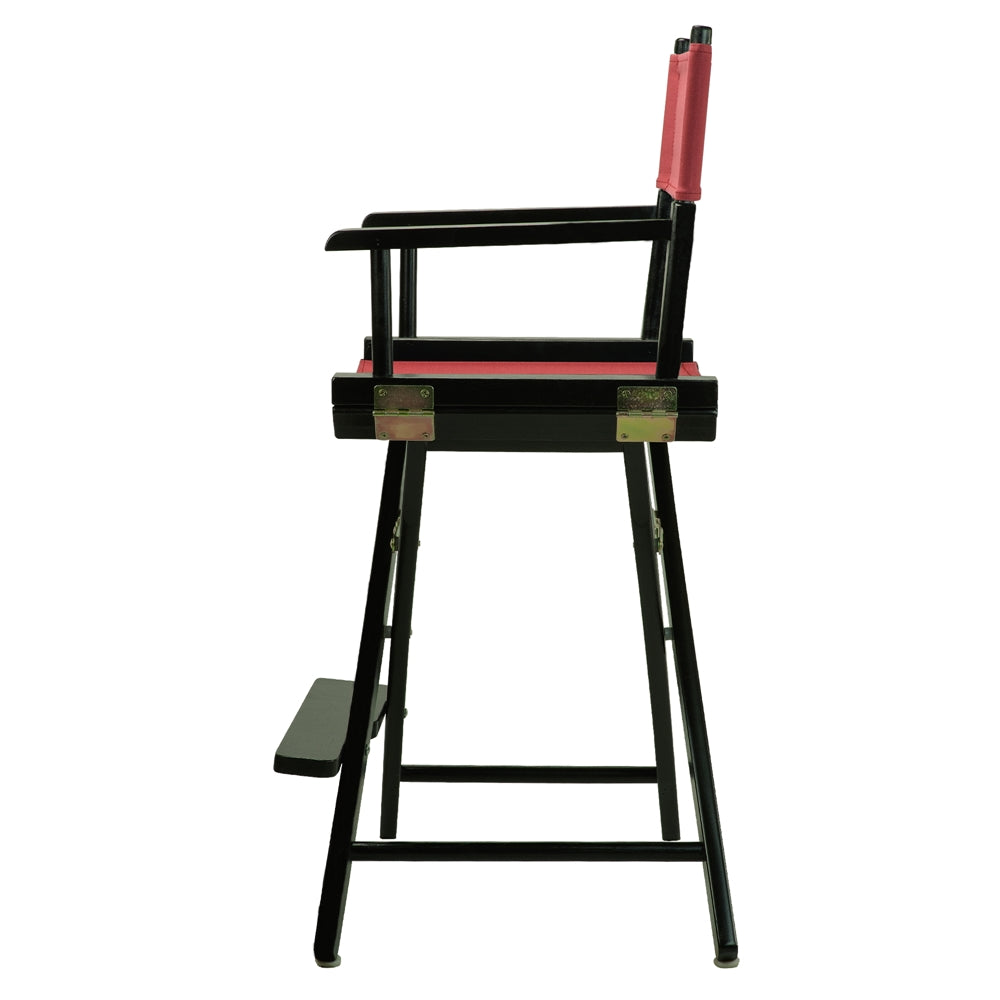 24'' Director's Chair Black Frame-Burgundy Canvas - Casual Home