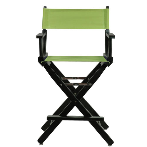 24'' Director's Chair Black Frame-Lime Green Canvas - Casual Home