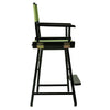 24'' Director's Chair Black Frame-Lime Green Canvas - Casual Home