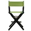 24'' Director's Chair Black Frame-Lime Green Canvas - Casual Home