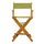 24'' Director's Chair Honey Oak Frame-Olive Canvas - Casual Home