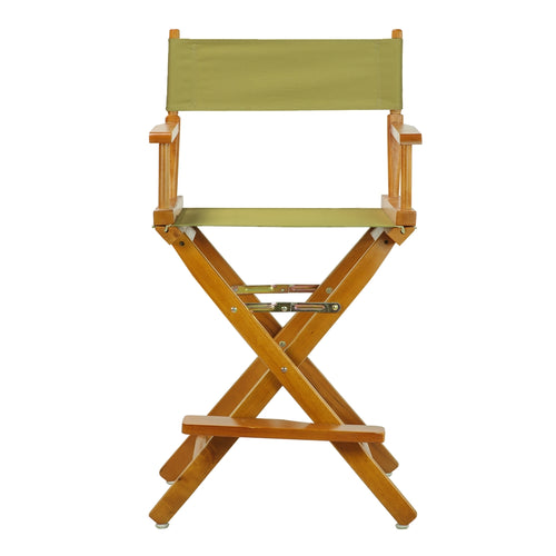 24'' Director's Chair Honey Oak Frame-Olive Canvas - Casual Home