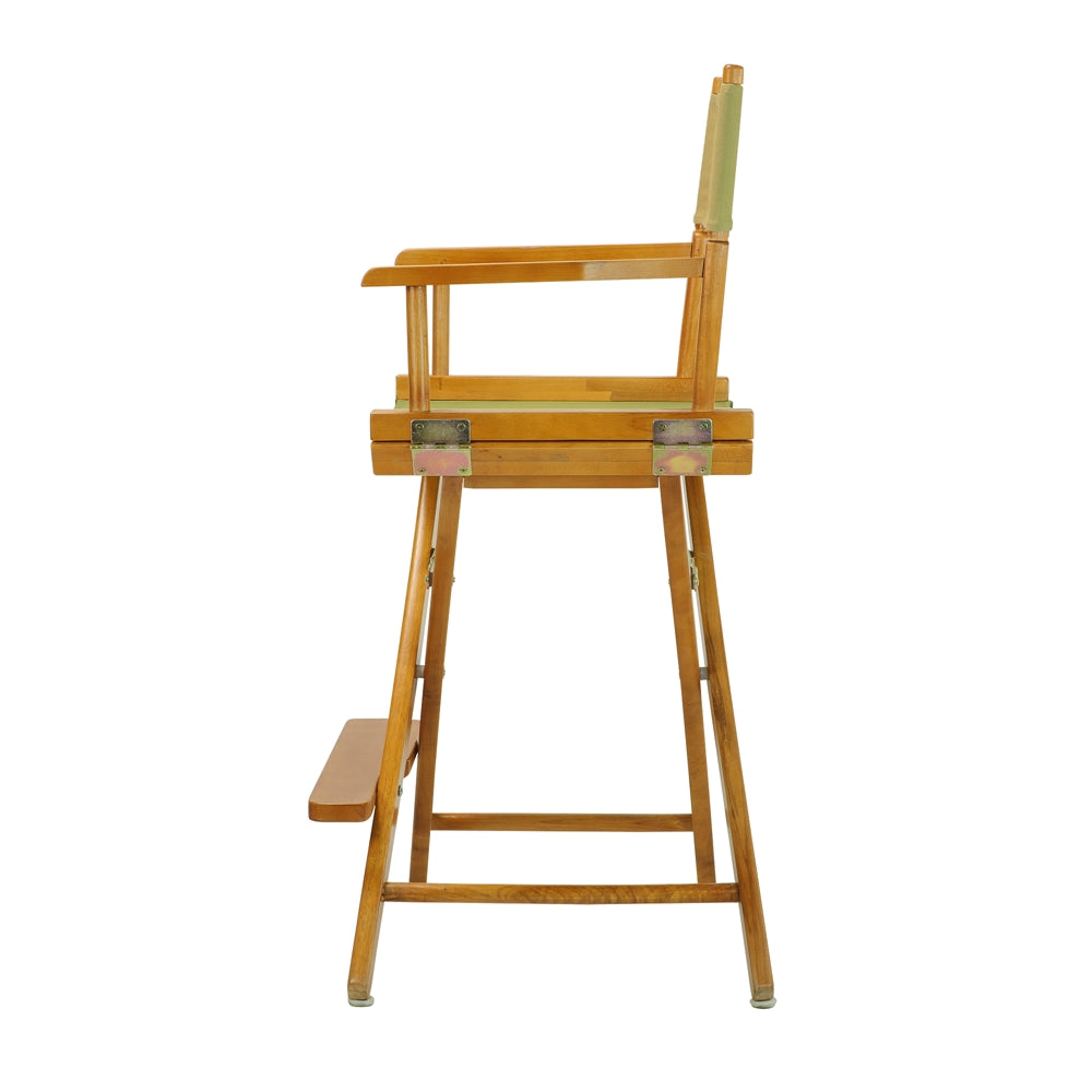 24'' Director's Chair Honey Oak Frame-Olive Canvas - Casual Home