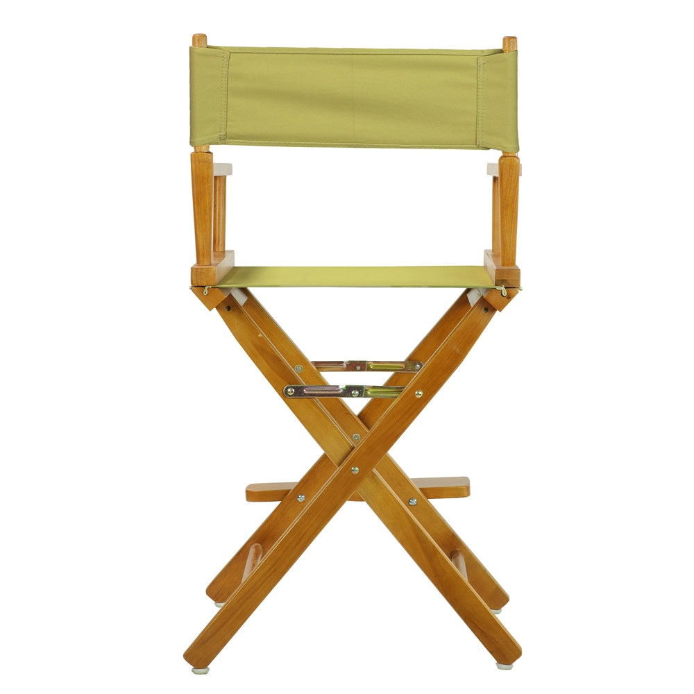 24'' Director's Chair Honey Oak Frame-Olive Canvas - Casual Home