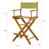 24'' Director's Chair Honey Oak Frame-Olive Canvas - Casual Home