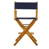 24'' Director's Chair Honey Oak Frame-Navy Blue Canvas - Casual Home