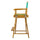 24'' Director's Chair Honey Oak Frame-Teal Canvas - Casual Home