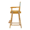 24'' Director's Chair Honey Oak Frame-Gray Canvas - Casual Home