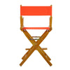 24'' Director's Chair Honey Oak Frame-Orange Canvas - Casual Home