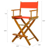 24'' Director's Chair Honey Oak Frame-Orange Canvas - Casual Home