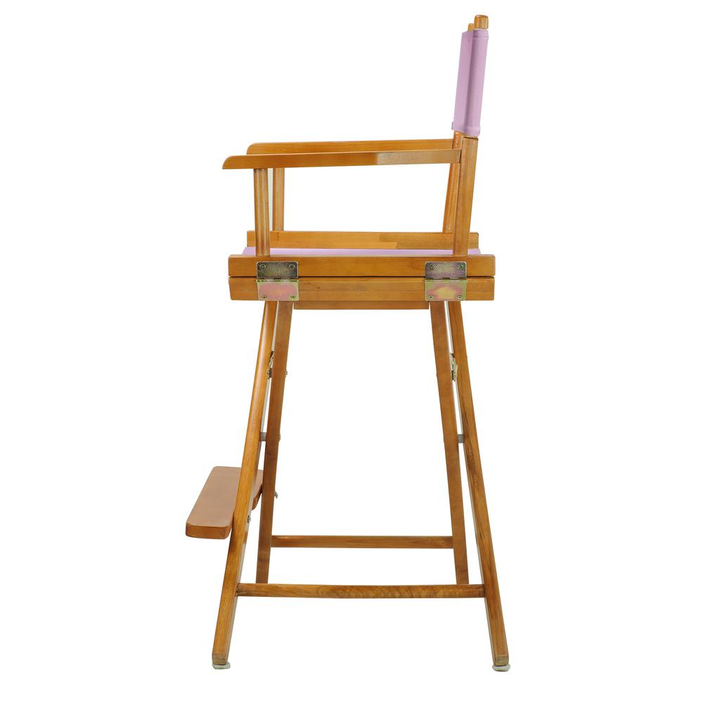 24'' Director's Chair Honey Oak Frame-Pink Canvas - Casual Home