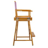24'' Director's Chair Honey Oak Frame-Pink Canvas - Casual Home