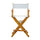 24'' Director's Chair Honey Oak Frame-White Canvas - Casual Home